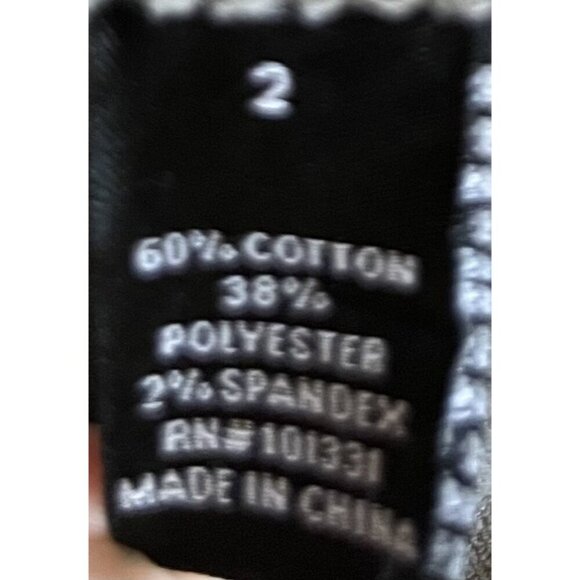 Refuge High Rise Stretch Shorts Gray Size 2 Cotton Blend - Picture 2 of 4